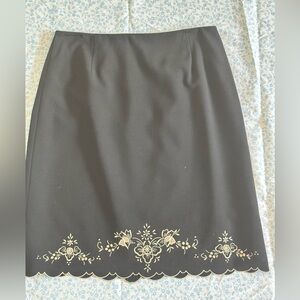 Ann Taylor Embellished Pencil Skirt for Work